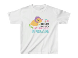 Today I Want to Be a Dinosaur - Kids Heavy Cotton™ Tee