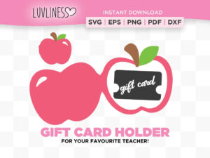 Apple Gift Card Holder for Teachers