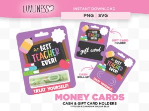 Teacher Money Card, Teacher Gift Card, Teacher Gift Ideas