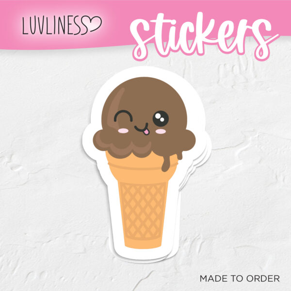 Ice Cream Sticker - Cheeky Chocolate