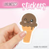 Ice Cream Sticker - Cheeky Chocolate