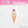 Felicitous French Vanilla Ice Cream Sticker