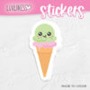 Chipper Mint Chip Ice Cream Sticker