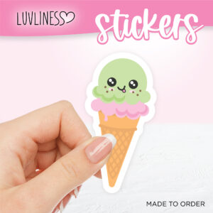 Chipper Mint Chip Ice Cream Sticker