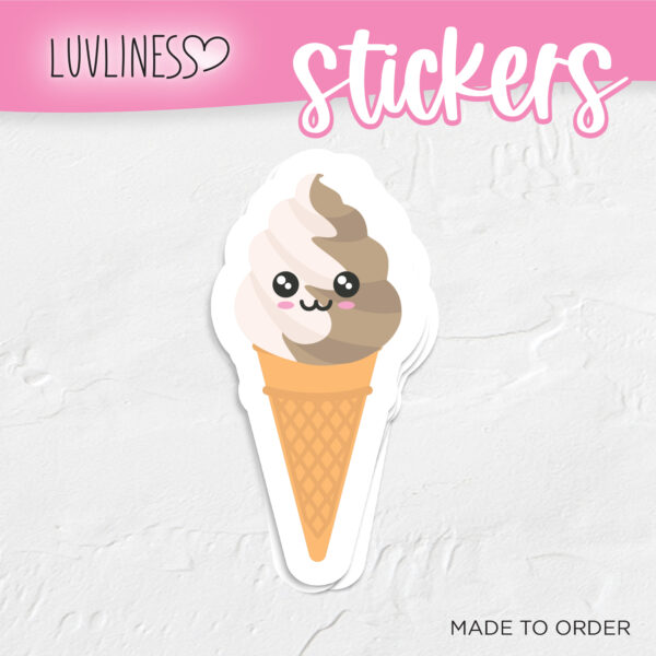 Twisted Ice Cream Sticker