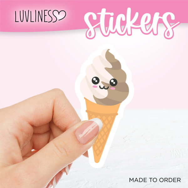 Twisted Ice Cream Sticker