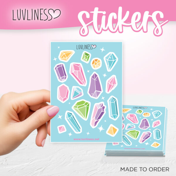 Gemstone Sticker Sheet