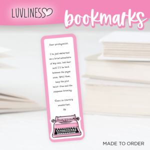 Dear Protagonist Bookmark, BRB Bookmark