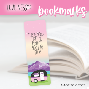 Perfect Place to Stop Bookmark, Travel Trailer Bookmark