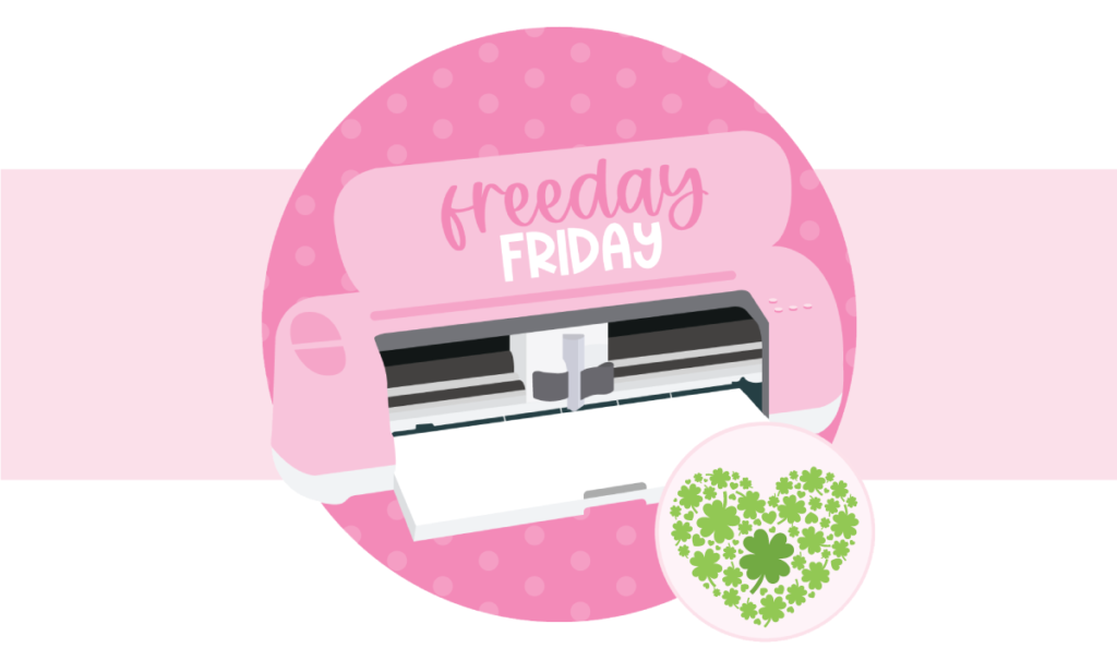 Freeday Friday Shamrock Heart SVG