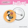 Sassy Canadian Goose Button