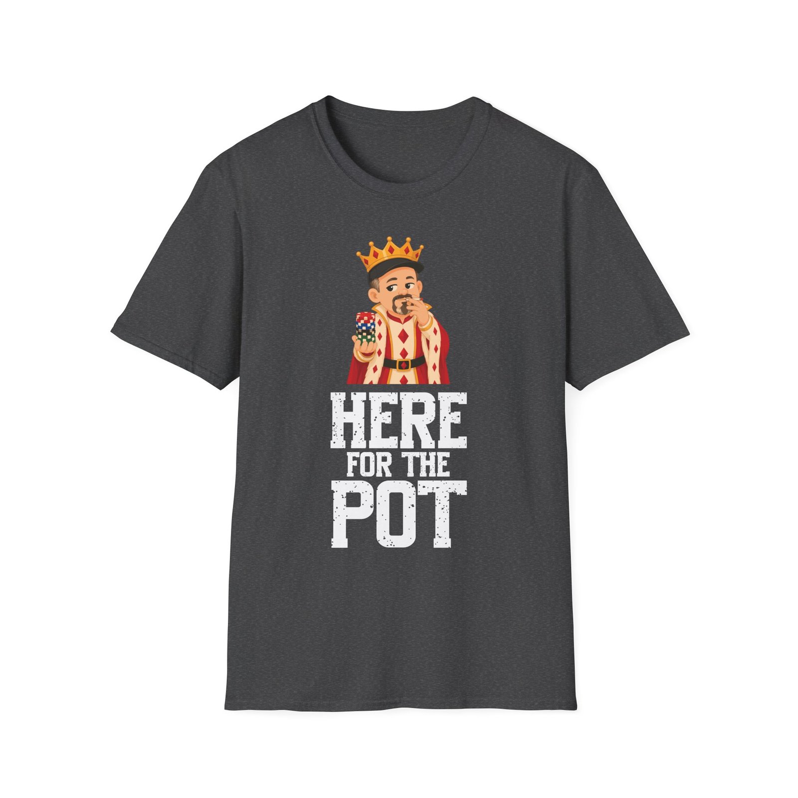 Here for the Pot - Unisex Softstyle T-Shirt - Image 3